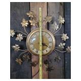 Vintage Mid Modern United Clock Corp Wall Clock Working WoW