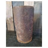 Great Antique Lot Metal Grain Scoop and Dietz Little Wizard Red Globe Barn Lantern