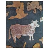 25 + Rustic metal cutouts of various design Great for Crafts or accents