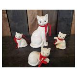 Very Collectible Taka Hashi Cat Figurines Made in Japan No Cracks or Chips