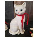 Very Collectible Taka Hashi Cat Figurines Made in Japan No Cracks or Chips