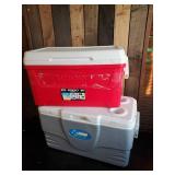 2 Large Beverage Coolers Lightly used condition