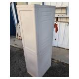 68" Tall Plastic Storage Cabinet in Solid Condition
