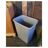 30" Tall Wood Trash Can Holder with Flip Lid