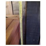 30" Tall Wood Trash Can Holder with Flip Lid