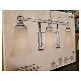 New in Box Hampton Bay Chrome Finish Vanity Fixture