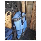 Large Group of Ottertail Co. Bags including Backpack, Roller Bag, and woven Basket