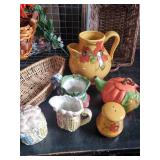 large Lot of Beautiful Baskets and Ceramic Decor
