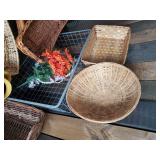 large Lot of Beautiful Baskets and Ceramic Decor