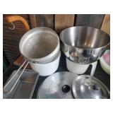 Huge Lot of Kitchen Bowls Platters Tupperware Stainless Steel and More