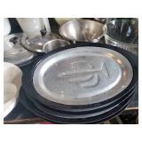 Huge Lot of Kitchen Bowls Platters Tupperware Stainless Steel and More
