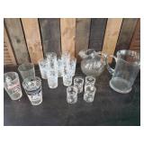 Lot of Mid Modern Glassware and Pictures