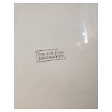 Beautiful Veggie Themed Coffee Cups with Tray Fitz and Floyd