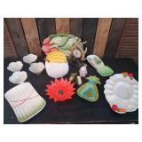 Gorgeous Collection of mid modern Kitchen Decor including Calif Pottery and Lefton