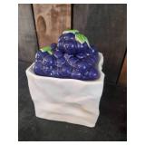 Precious Collection of Grape Themed Dishes and Decor Ardco and Lefton