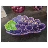Precious Collection of Grape Themed Dishes and Decor Ardco and Lefton