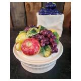 Precious Collection of Grape Themed Dishes and Decor Ardco and Lefton