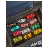 Toy Car Carrying Case with 24 Vintage Cars