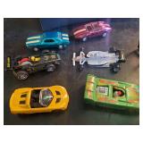Toy Car Carrying Case with 24 Vintage Cars