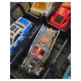 Toy Car Carrying Case with 24 Vintage Cars