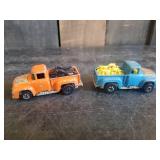 2 1974 Ford Pickup w/ Motorcycles Hot Wheels