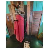 Golf Bag, Lots of Clubs, and Golf Balls