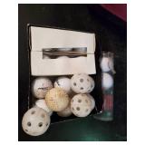 Golf Bag, Lots of Clubs, and Golf Balls