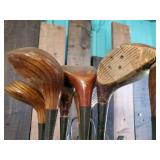 Golf Bag, Lots of Clubs, and Golf Balls