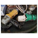 Large group of Electrical supplies and Tools - 2 Working Circular Grinders and More!