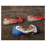 3 1988 Hot Wheels Spy Scan Cars - Various Colors