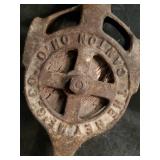2 Cast Unique Barn Pulleys