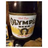 Large group of smalls w/ blow up vintage Olympia Beer Bar Display