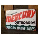 3 cool metal Fishing and Boat Signs - Mercury, Johnson, and More!!