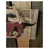 Beautiful Running Horses Wall Display Metal and Wood