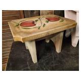 2 vintage footstools and Little Sewing Box