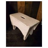 2 vintage footstools and Little Sewing Box