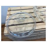 Vintage Teardrop Pyrex 9" Round Casserole Dish with Lid - No Chips or Cracks