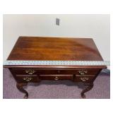 Vintage Hammary Queen Anne Style Mahogany Lowboy Table w/ 4 Drawers Minimal Wear 35"W x 18"D x 30"H