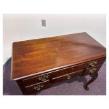 Vintage Hammary Queen Anne Style Mahogany Lowboy Table w/ 4 Drawers Minimal Wear 35"W x 18"D x 30"H