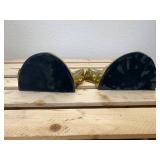 MCM Brass Maple Leaf Bookends