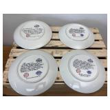Set of four Norman Rockwell collector plates from the Rockwell Heritage Collection by Knowles Fine China.