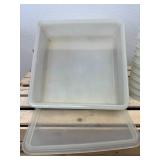 Tupperware Lot - Including Green Celery Keeper, Cheese Keeper, Golden Rod Square Bowl , Wonderlier Bowls with Lids and More