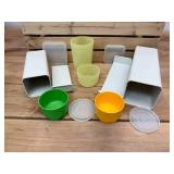 Tupperware Lot - Including Green Celery Keeper, Cheese Keeper, Golden Rod Square Bowl , Wonderlier Bowls with Lids and More