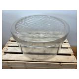 Vintage Shamrock Durable Rigid See At A Glance Plastic Hat Box
