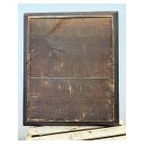 24" x 20" x 2.5" Original 1885 Frame Original Glass  of Lithograph by Henry Alexander Ogden "Infantry, Continental Army 1779-1783