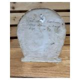 Chalkware Prize from the Red River Valley Fair Sept 4, 1948  Fargo ND of a Horse with Horseshoe Around