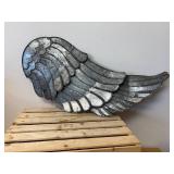 2 Large Metal Angel Wings to Hang on Wall