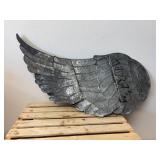 2 Large Metal Angel Wings to Hang on Wall