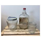 Now Peanut Butter Large Jar with Lid, Smaller Now PB No Lid and 1 Gallon Coca-Cola Syrup Jug w/ Original Label