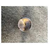 Antique 1.75" T x 1" W Lead Crystal Ball in Claw Lamp Finial